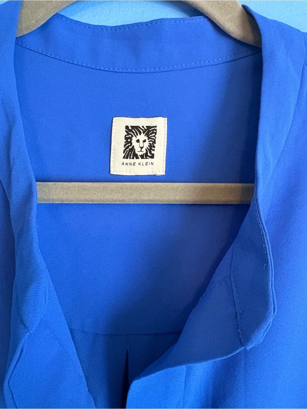 Plus Size Anne Klein Blue Sleeve Tunic Dress - Size 2XL - Picture 2 of 4